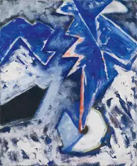 ONA B., Untitled, 1984, oil on canvas; framed