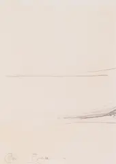 Untitled by Hans Bischoffshausen, 1978, graphite on paper; unframed, sold Oct 2022