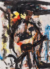 Walter Eckert, Untitled, mixed media on paper; framed