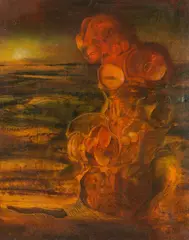 Bernhard Eder, Daphne, 1967, oil on panel; framed
