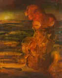 Bernhard Eder, Daphne, 1967, oil on panel; framed