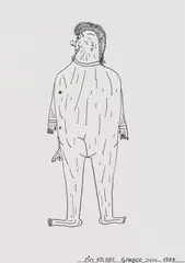 Johann Garber, A Boy, 1987, felt-tip pen on paper; unframed