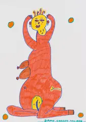 Johann Garber, Lady, 1989, felt-tip pen on paper; unframed