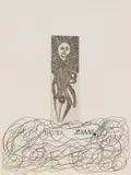 Johann Hauser, Untitled, etching, reworked with pencil; framed