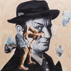 Edgar Leissing, Pickelporno-Erfolgsgeheimnis, 2004, oil on canvas; unframed