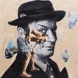 Edgar Leissing, Pickelporno-Erfolgsgeheimnis, 2004, oil on canvas; unframed