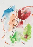 Otto Muehl, Confrontation, 1985, mixed media on paper; framed