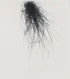 Arnulf Rainer, Flower 2, drypoint etching on steeled copper on Rives laid paper; framed
