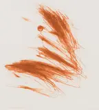 Arnulf Rainer, Schnabelprofil, 1971, drypoint etching on steeled copper on Rives laid paper; framed