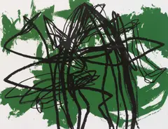 Otto Zitko, Untitled, 1995, screen print on laid paper (printed on both sides); unframed