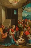 Benvenuto Tisi, The adoration of the shepherds, oil on panel