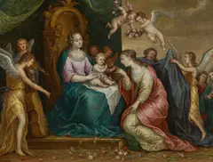 Denys Calvaert, The Mystical Marriage of Saint Catherine, c. 1600/10, oil on copper