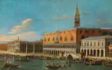 Vincenzo Chilone, View of the Doge's Palace in Venice, c. 1780, oil on canvas