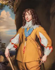 Henry Pierce Bone, Portrait of Charles I Louis, Elector Palatine (1617-1680), 1837, enamel painting on metal