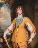 Henry Pierce Bone, Portrait of Charles I Louis, Elector Palatine (1617-1680), 1837, enamel painting on metal