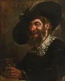Frans Hals, Portrait of a drunkard, oil on canvas