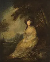 Mrs. Richard Brinsley Sheridan by Thomas Gainsborough, oil on canvas, offered Jun 2022