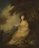 Thomas Gainsborough, Mrs. Richard Brinsley Sheridan, oil on canvas
