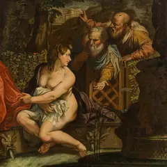 Annibale Carracci, Susanna and the two elders, oil on canvas