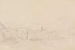 Markus Pernhart, Freudenhof, pencil on paper