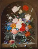 Franz Xaver Pieler, Large floral piece, oil on panel