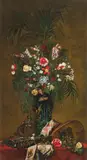 Hugo Charlemont, Still life with flowers and lute
