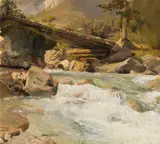 Emil Jakob Schindler, Bachstudie (Motiv vom Hintersee)