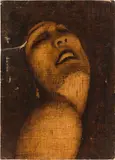 Alfons Walde, Erotik, c. 1923, Oil on thin cardboard