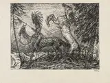Alfred Kubin, Indians, c. 1909, India ink on cadastre paper