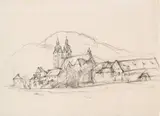 Herbert Boeckl, Maria Saal" (recto and verso), pencil on paper; unframed