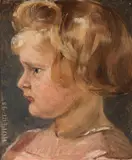 Broncia Koller-Pinell, Portrait of a child (Rupert Koller at the age of two), 1898, oil on canvas on cardboard
