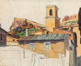 Heinrich Schröder, Motif from Spain, oil on canvas