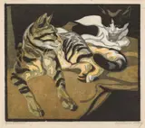 Norbertine Bresslern-Roth, Two cats