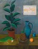 Ferdinand Kitt, Still Life with Parrot, c. 1930, oil on canvas