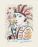 Carneval by Pablo Picasso, 1958, colour lithography on paper, sold Jun 2022