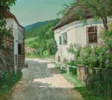 Jakob Josef Koganowsky, Spring at Vienna, oil on canvas
