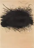 Arnulf Rainer, Untitled, oil pastel on paper; framed