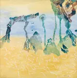 Max Weiler, Es verdichtet sich zu Bäumen, 1972, egg tempera on canvas; unframed