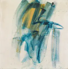 Josef Mikl, Blue bust, 1966, oil on canvas; framed