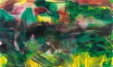 Herbert Brandl, Untitled, 2017, oil on canvas; framed