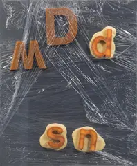 Mach' dich doch selbst nach by Martin Kippenberger, 1990, resin letters on canvas; unframed, sold Jun 2022