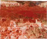 Hermann Nitsch, Untitled, 1995, oil on paper; framed