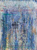 Hermann Nitsch, Untitled, 2008, unique print on hand-dyed paper; framed