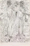 Hermann Nitsch, Untitled (from the portfolio: "Die Architektur des Orgien Mysterien Theaters"), 1985, lithograph on paper; framed