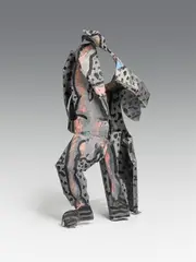 Erwin Wurm, Untitled, sheet metal, oil, painted