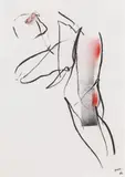 Hannes Mlenek, Untitled, 2006, mixed media on paper; framed