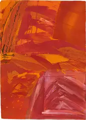 Josef Mikl, Untitled, 1995, mixed media on paper; framed