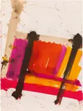 Markus Prachensky, Untitled, 1990, India ink on paper; framed