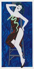 Erata by Kiki Kogelnik, 1981, colour screen print; framed, sold Jun 2022