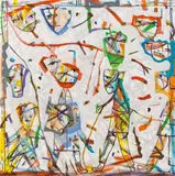 Anselm Gluck, Ein Sozusagen Ernsthaftes Unterfangen, 2018, oil on canvas; unframed